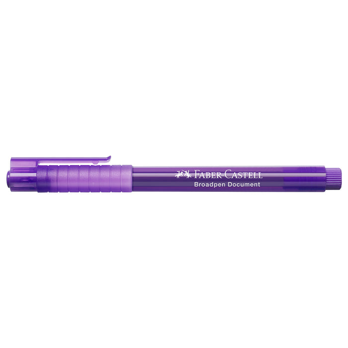 Faber Castell Fibre Tip Pen Broadpen Document Violet - #155436 Broadpen