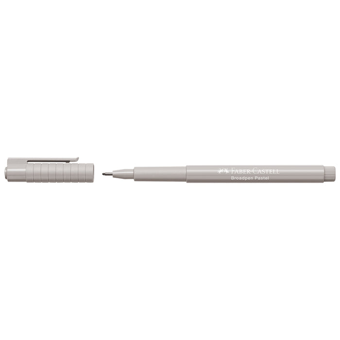 Faber Castell Fibre Tip Pen Broadpen Pastel Grey - #155488 Broadpen