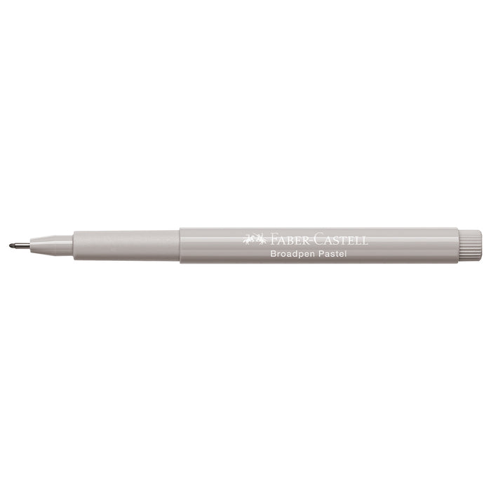 Faber Castell Fibre Tip Pen Broadpen Pastel Grey - #155488 Broadpen