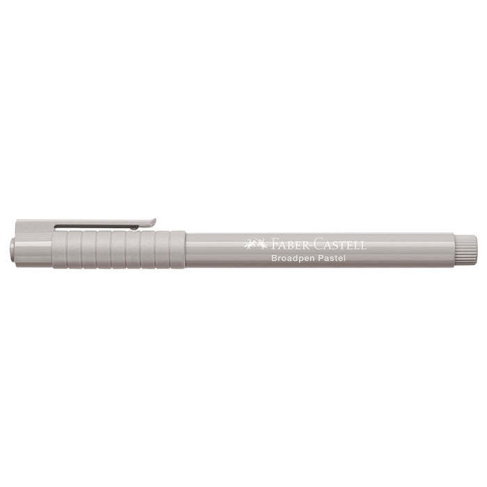 Faber Castell Fibre Tip Pen Broadpen Pastel Grey - #155488 Broadpen