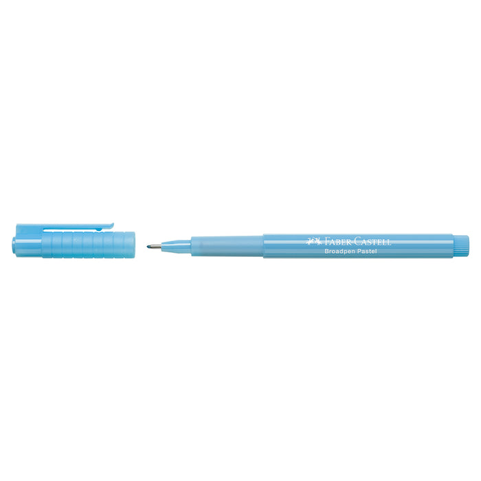 Faber Castell Fibre Tip Pen Broadpen Pastel Light Blue - #155458 Broadpen