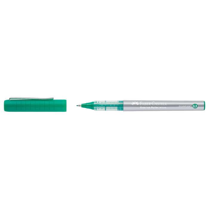 Faber Castell Free Ink Rollerball 0.5 Mm Green - #348504 Free Ink Roller