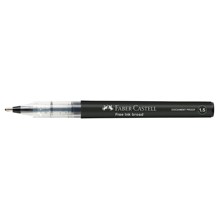 Faber Castell Free Ink Rollerball 1.5 Mm Black - #348399 Free Ink Roller