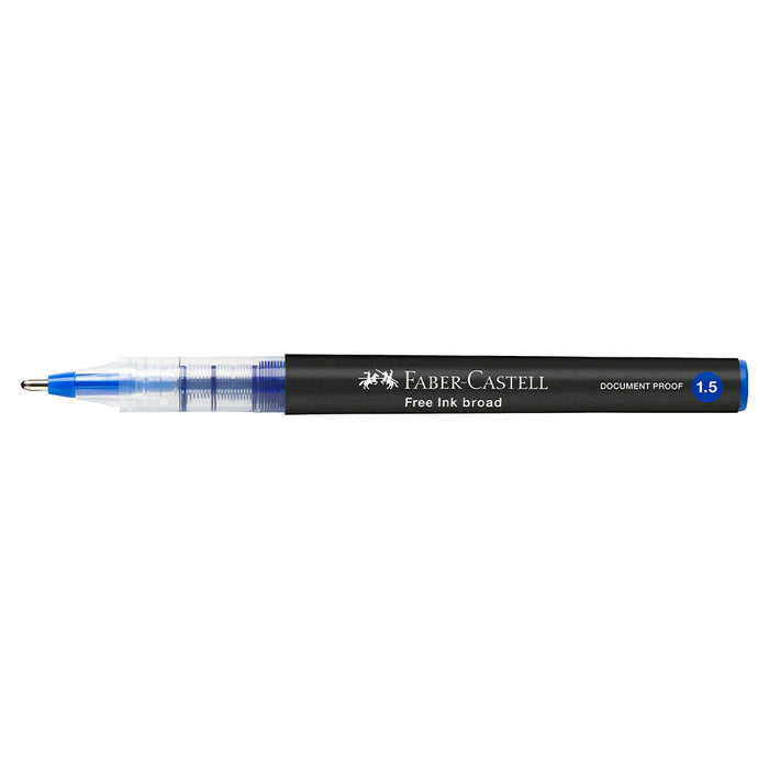 Faber Castell Free Ink Rollerball 1.5 Mm Blue - #348351 Free Ink Roller