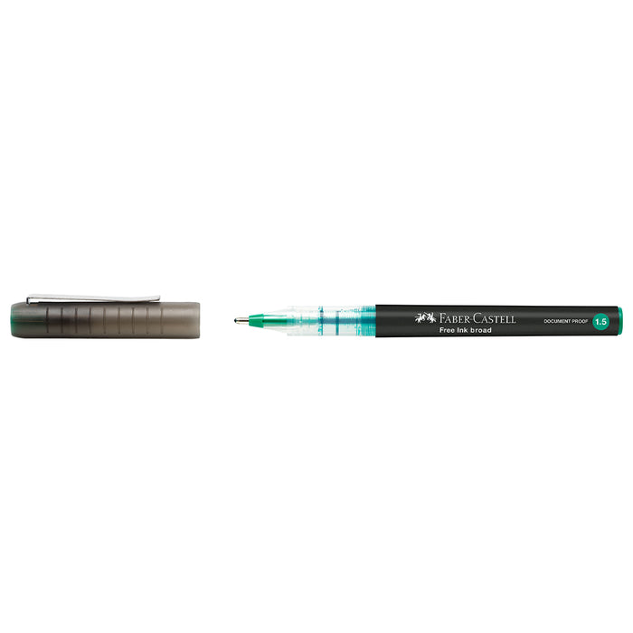 Faber Castell Free Ink Rollerball 1.5 Mm Green - #348363 Free Ink Roller