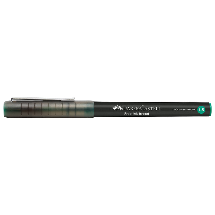 Faber Castell Free Ink Rollerball 1.5 Mm Green - #348363 Free Ink Roller