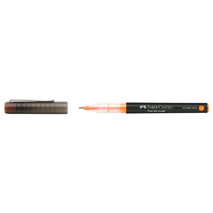 Faber Castell Free Ink Rollerball 1.5 Mm Orange - #348315 Free Ink Roller