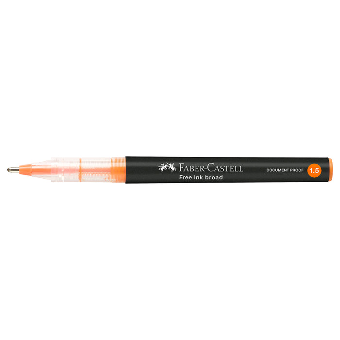 Faber Castell Free Ink Rollerball 1.5 Mm Orange - #348315 Free Ink Roller