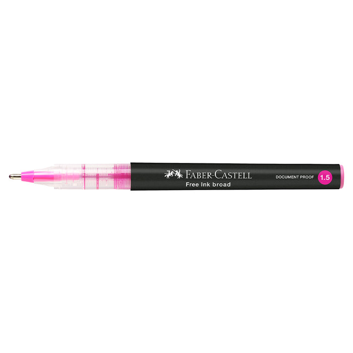 Faber Castell Free Ink Rollerball 1.5 Mm Pink - #348328 Free Ink Roller