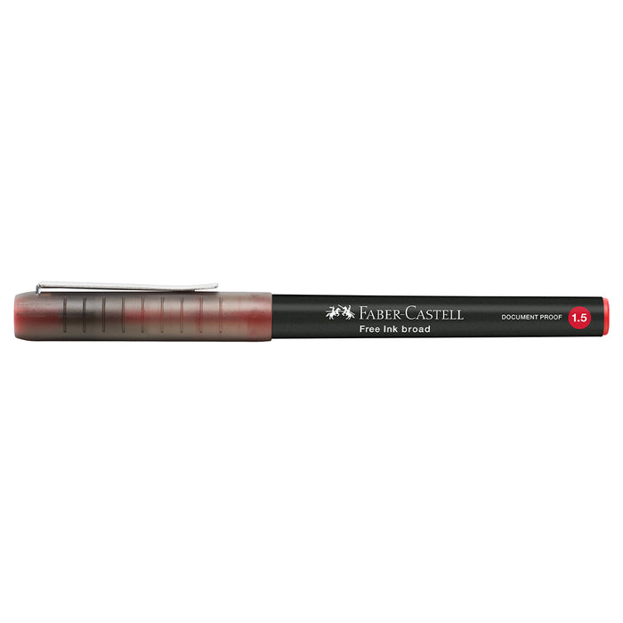 Faber Castell Free Ink Rollerball 1.5 Mm Red - #348321 Free Ink Roller