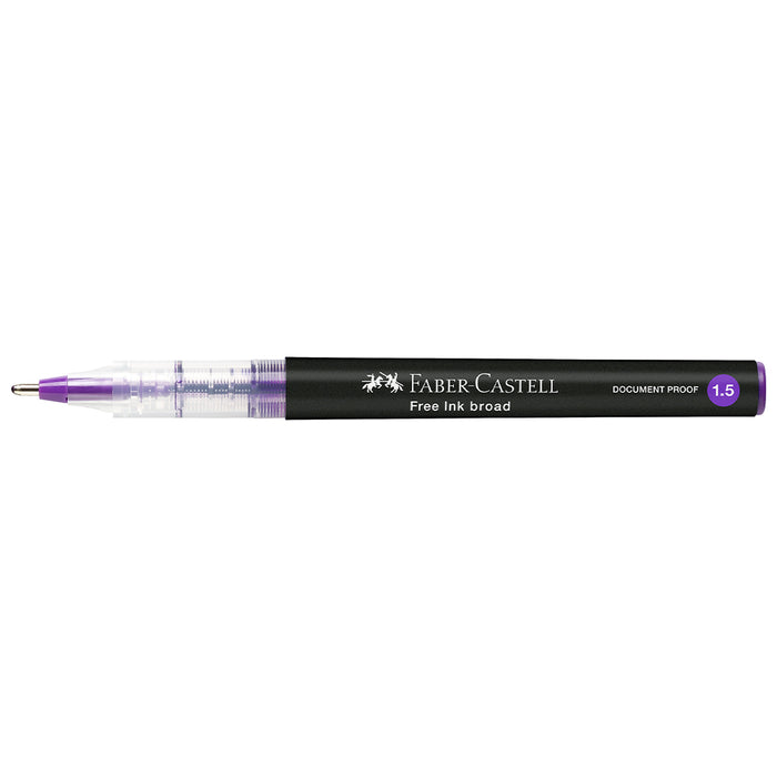 Faber Castell Free Ink Rollerball 1.5 Mm Violet - #348336 Free Ink Roller