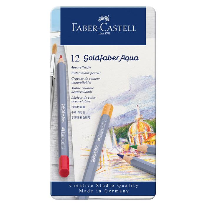 faber castell Goldfaber Aqua watercolour pencil tin of 12 - #114612 Watercolour Pencils