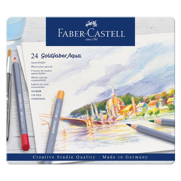 faber castell Goldfaber Aqua watercolour pencil tin of 24 - #114624 Watercolour Pencils