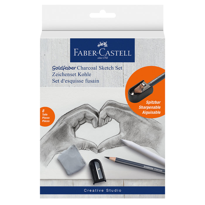 Faber Castell Goldfaber Classic Sketch Set Charcoal - #114006 Sketch Set