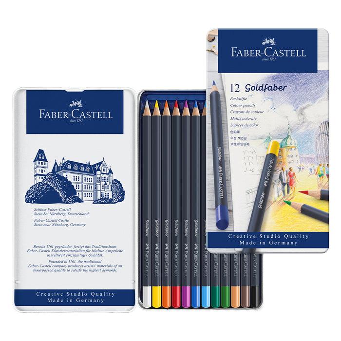 Faber Castell Goldfaber Colour Pencil Tin Of 12 - #114712 Colour Pencils
