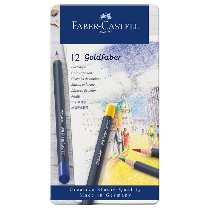 Faber Castell Goldfaber Colour Pencil Tin Of 12 - #114712 Colour Pencils