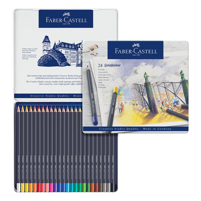 Faber Castell Goldfaber Colour Pencil Tin Of 24 - #114724 Colour Pencils