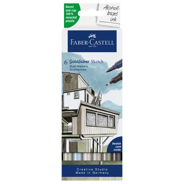 faber castell Goldfaber Sketch Marker set of 6 architecture - #164807 Sketch Markers