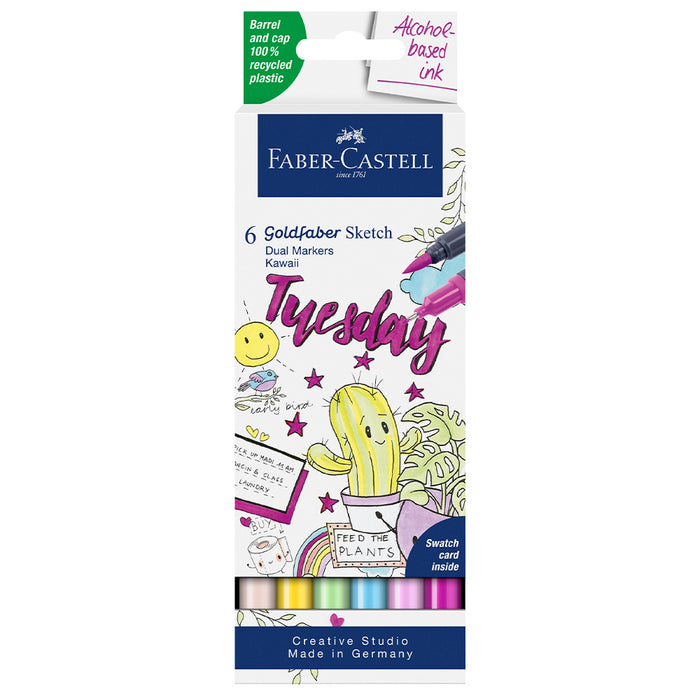 faber castell Goldfaber Sketch Marker set of 6 kawaii - #164811 Sketch Markers