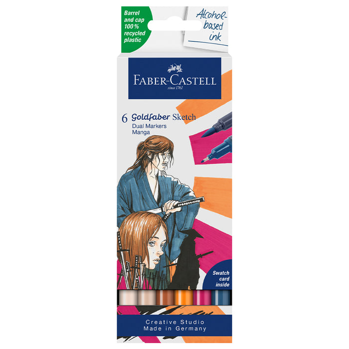 faber castell Goldfaber Sketch Marker set of 6 manga - #164809 Sketch Markers