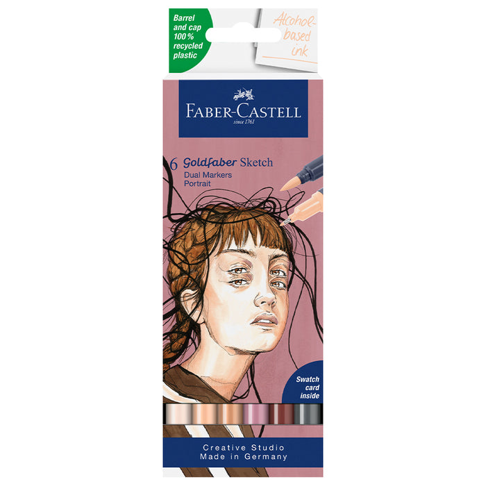 faber castell Goldfaber Sketch Marker set of 6 portrait - #164812 Sketch Markers