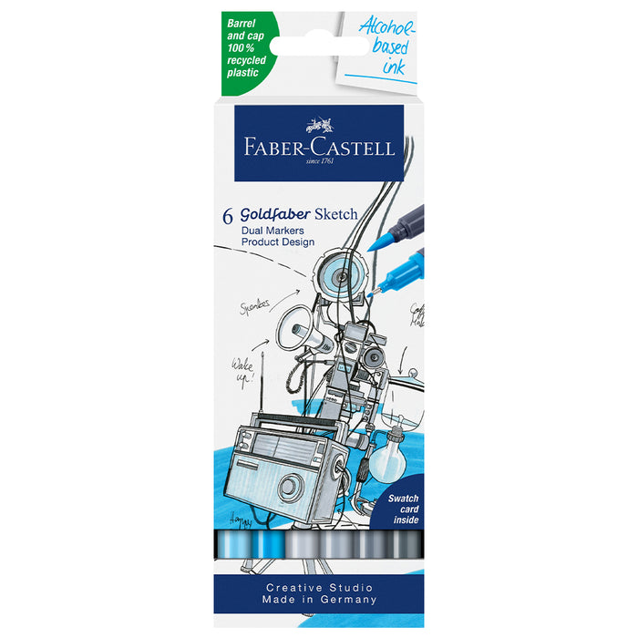 faber castell Goldfaber Sketch Marker set of 6 product design - #164806 Sketch Markers