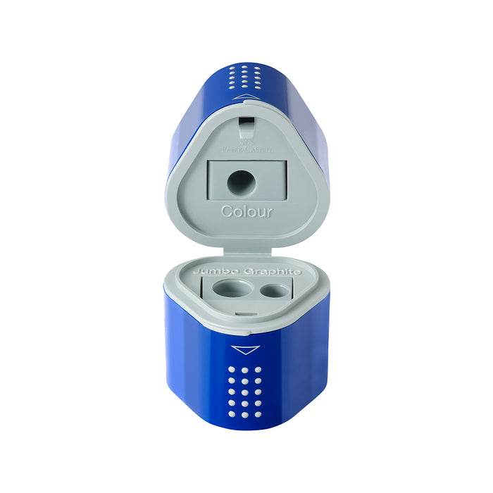 Faber Castell Grip 2001 Trio Sharpening Box Blue- #183801 Sharpener