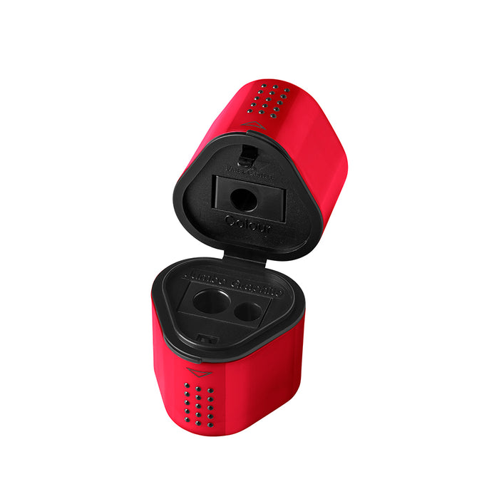 Faber Castell Grip 2001 Trio Sharpening Box Red- #183801 Sharpener