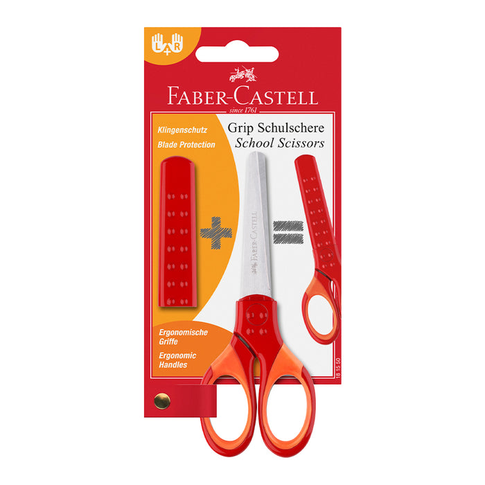 Faber Castell Grip School Scissors Red #181550 Scissors