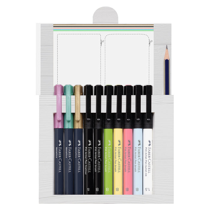 Faber Castell Hand Lettering Gift Set 12 Pieces - #267103 Pitt Artist Pens