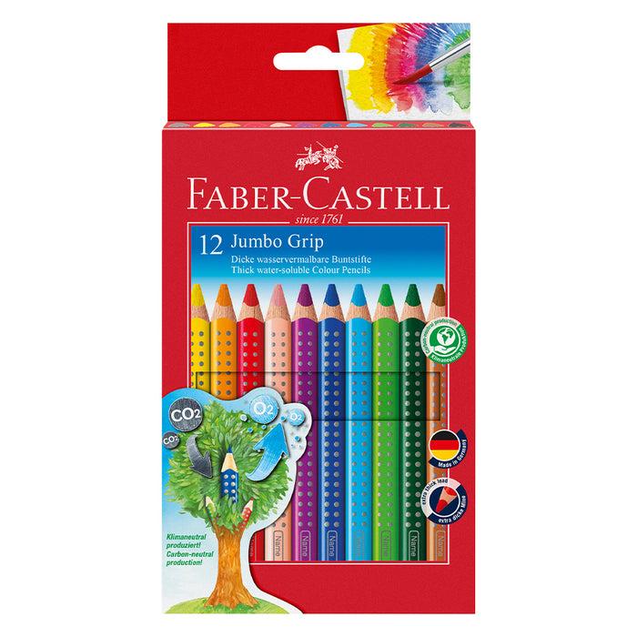 faber castell Jumbo Grip colour pencil cardboard wallet of 12 #110912 Colour Pencils