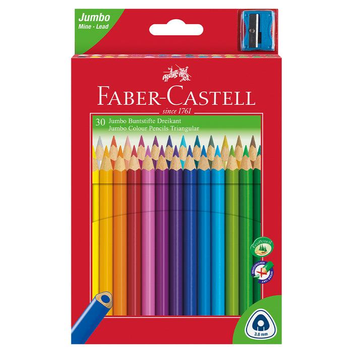 faber castell Jumbo Triangular Junior colour pencils wallet of 30 #116530 Colour Pencils