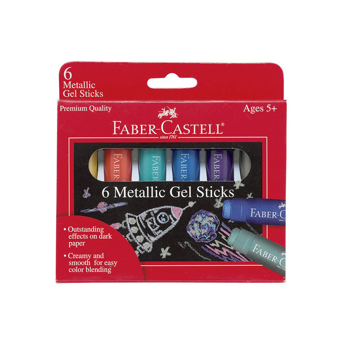 faber castell Metallic Gel Sticks - Set of 6 - #14542 Crayons