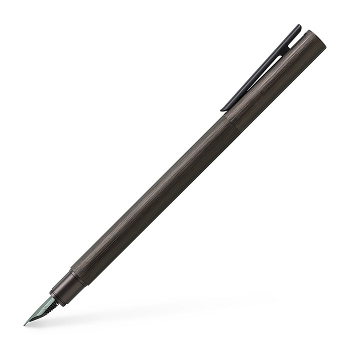 faber castell NEO slim Fountain Pen Gun Metal - Broad - #146253 Fountain Pen