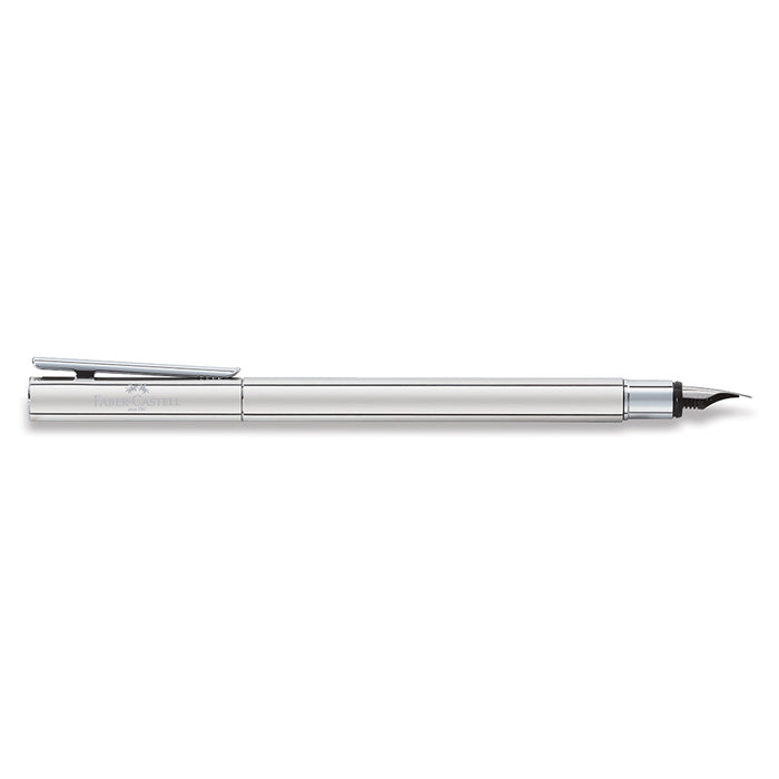 Faber Castell NEO Slim Fountain Pen Stainless Steel Shiny - Medium - #342000 Fountain Pen