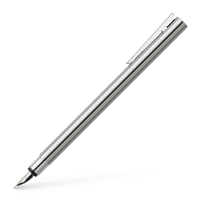 faber castell NEO slim Fountain Pen Stainless Steel Shiny - Medium - #342000 Fountain Pen