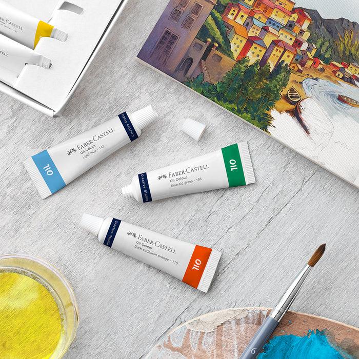 Faber Castell Oil Colours Wallet Of 12 - #379512 Oil Pastels