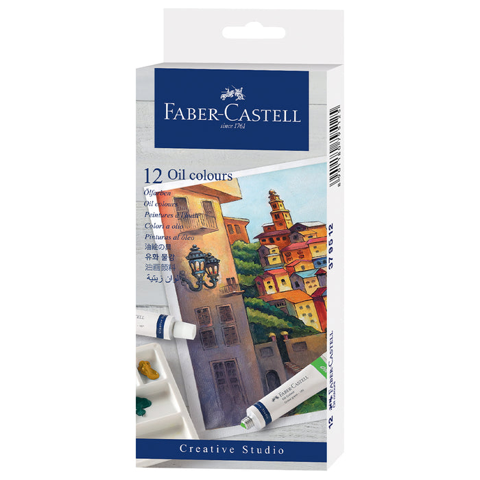 faber castell Oil Colours wallet of 12 - #379512 Oil Pastels
