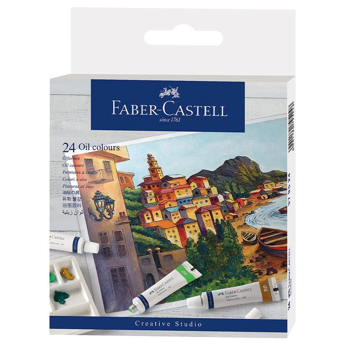 faber castell Oil Colours wallet of 24 - #379524 Oil Pastels