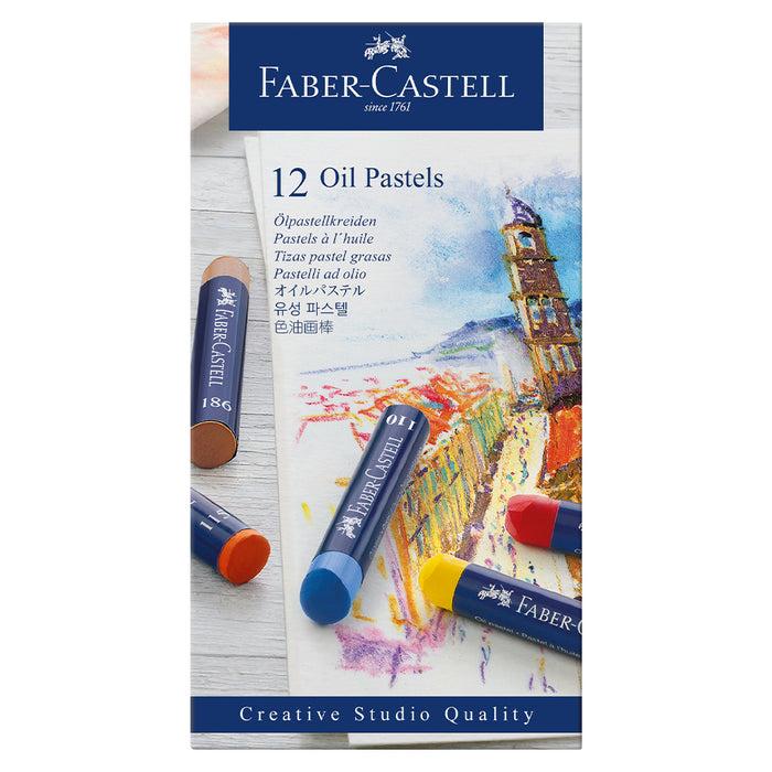 faber castell Oil pastels cardboard wallet of 12 - #127012 Oil Pastels