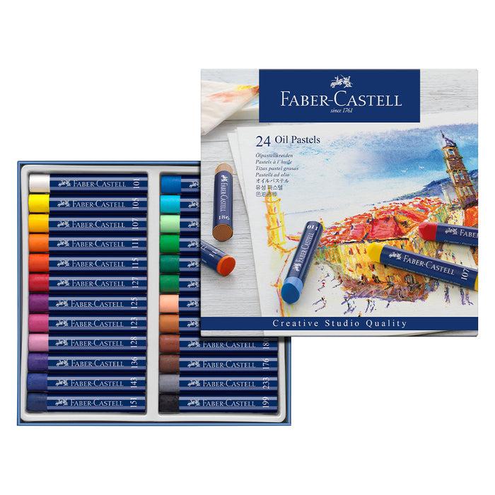 Faber Castell Oil Pastels Cardboard Wallet Of 24 - #127024 Oil Pastels