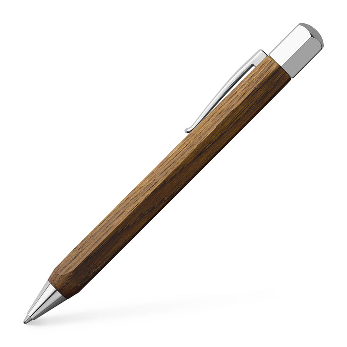 faber castell Ondoro Ballpoint Pen - Smoked Oak Wood - #147508 Ballpoint Pen