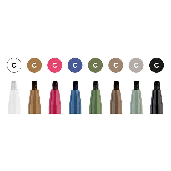 Faber Castell Pitt Artist Pen Calligraphy India Ink Pen Case Of 8 - #167508 Pitt Artist Pens