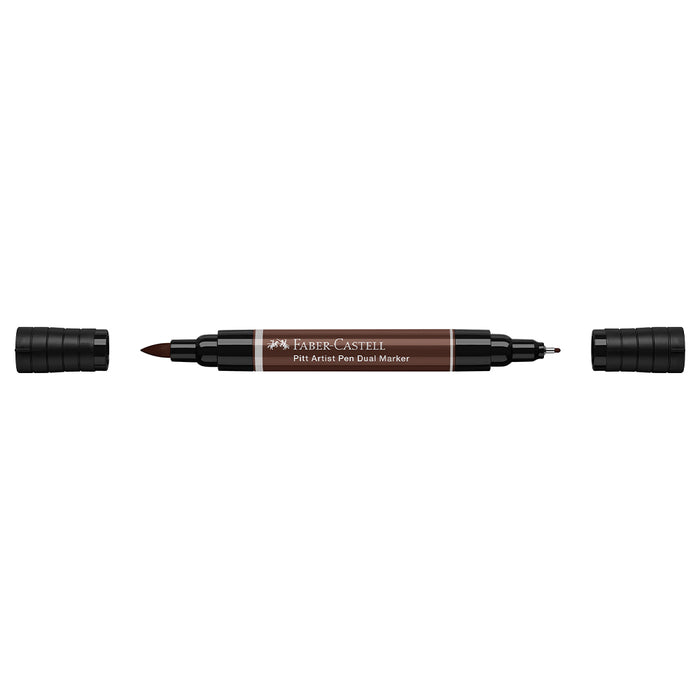 Faber Castell Pitt Artist Pen Dual Marker Dark Sepia - #162175 Pitt Artist Pen