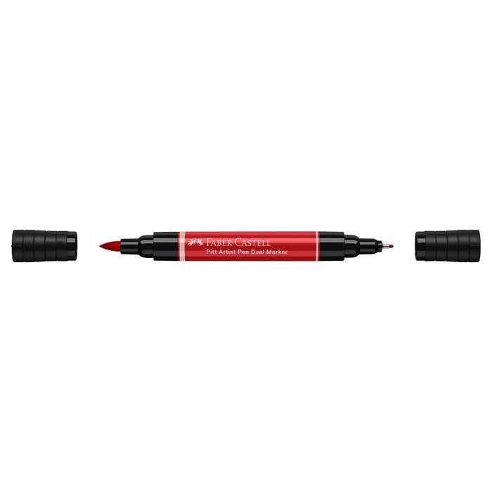 Faber Castell Pitt Artist Pen Dual Marker Deep Scarlet Red - #162119 Pitt Artist Pen
