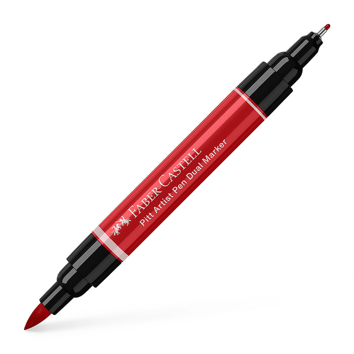 faber castell Pitt Artist Pen Dual Marker Deep Scarlet Red - #162119 Pitt Artist Pen