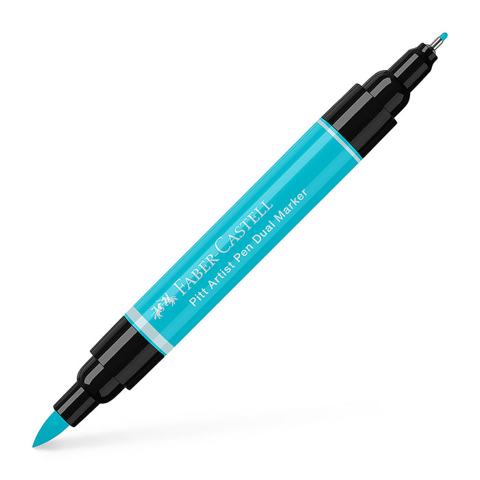 Faber Castell Pitt Artist Pen Dual Marker Light Cobalt Turquoise - #162154 Pitt Artist Pen