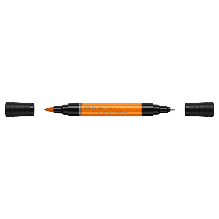 Faber Castell Pitt Artist Pen Dual Marker Orange Glaze - #162113 Pitt Artist Pen