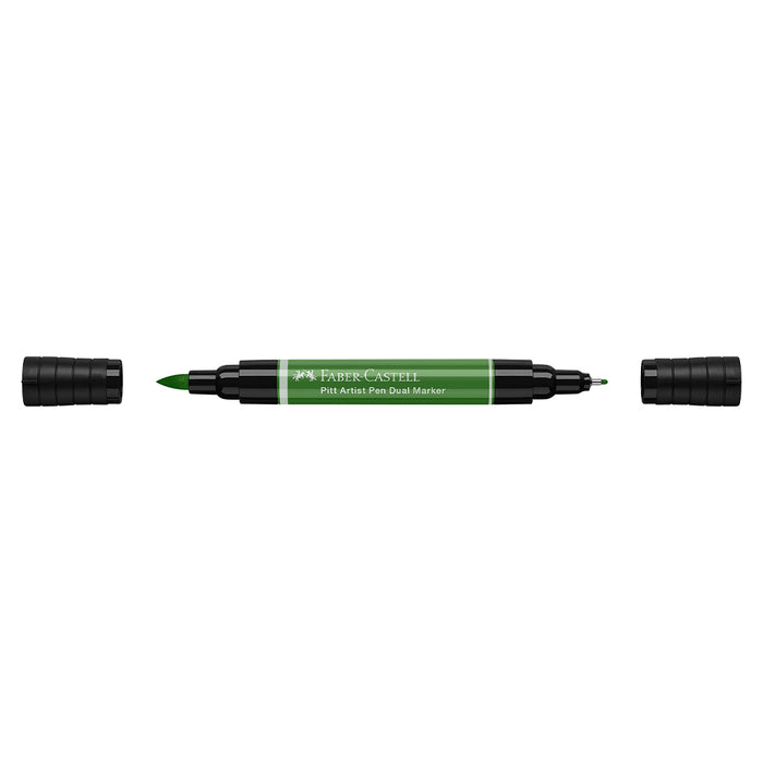Faber Castell Pitt Artist Pen Dual Marker Permanent Green - #162167 Pitt Artist Pen