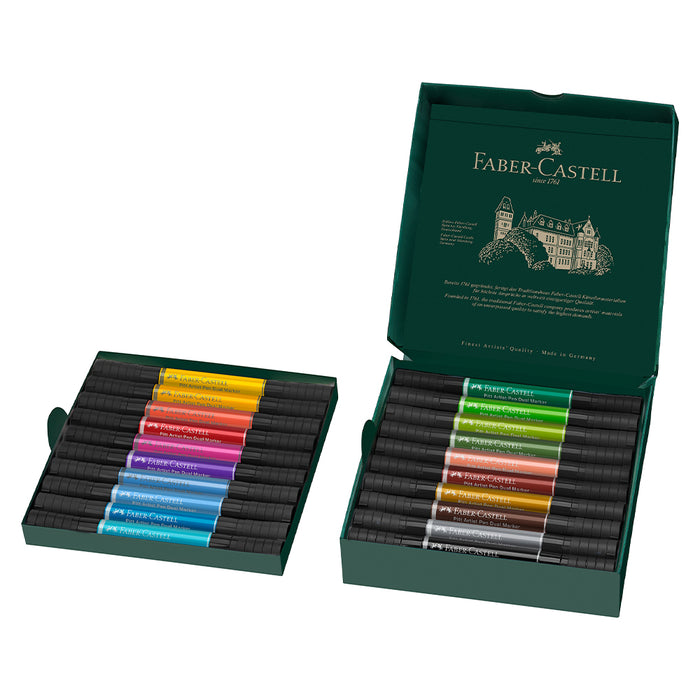 Faber Castell Pitt Artist Pen Dual Marker Wallet Of 20 - #162020 Pitt Artist Pen